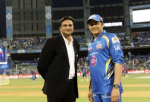Javagal Srinath and Anil Kumble