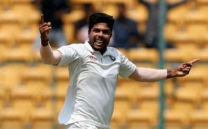 Umesh Yadav celebrating