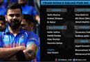 Team India Squad for World Cup 2019