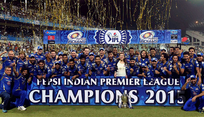 IPL 2015 champions, Mumbai Indians | Image Source: BCCI 