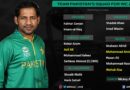 Pakistan Squad for World Cup 2019