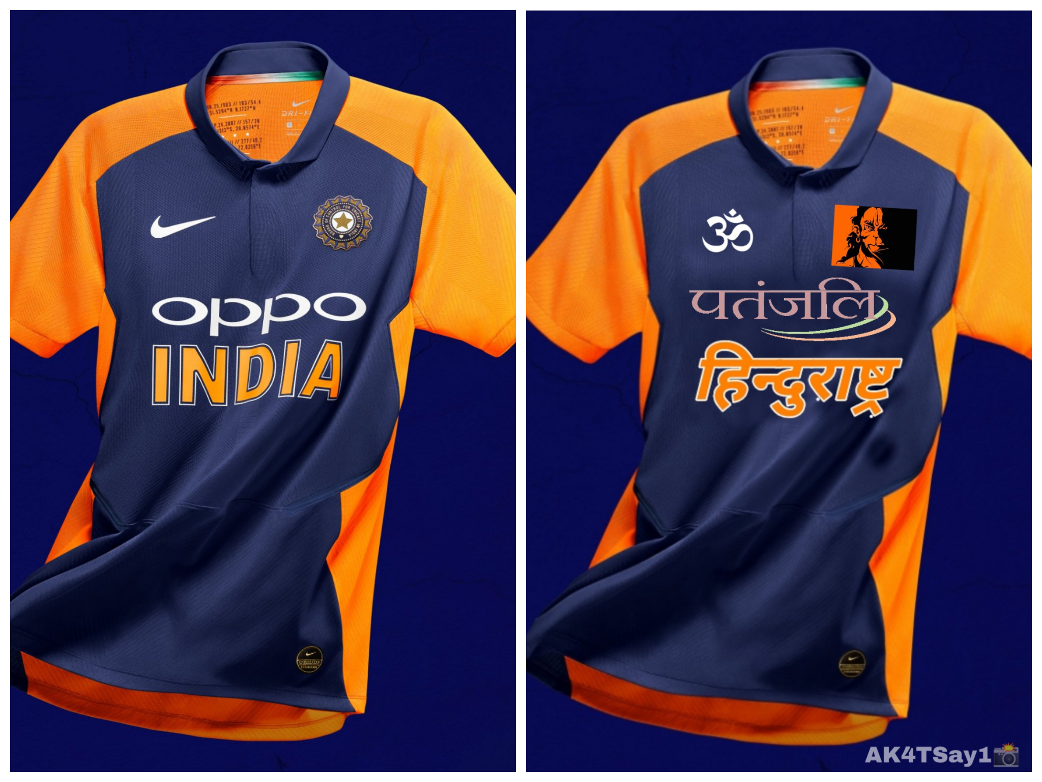 why indian cricket jersey is blue