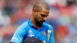 Shikhar Dhawan thumb Injury
