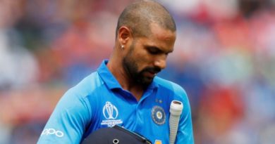 Shikhar Dhawan thumb Injury