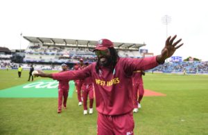 Chris Gayle bids adieu to in his last World Cup appearance | Image Source: ICC