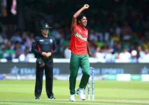 Mustafizur was once again sensational with the ball as he took his second 5-fer of the tournament | Image Source: ICC