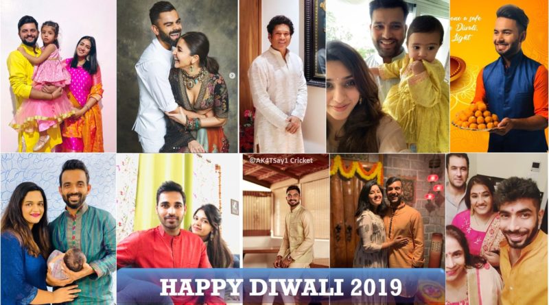Indian cricketers Diwali wishes