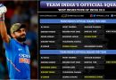 West Indies tour of India 2019 squads