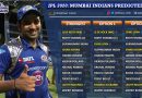 Mumbai Indians, MI Predicted 11 for IPL 2020