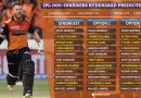 Sunrisers Hyderabad, SRH Predicted 11 for IPL 2020