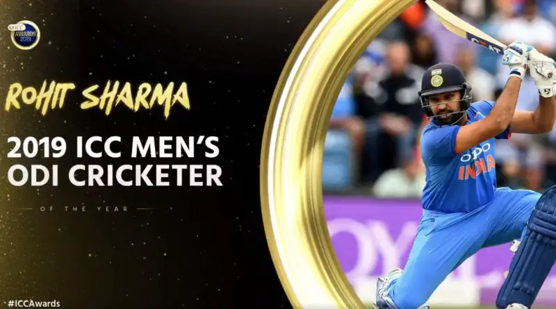 ICC Awards 2019 Rohit Sharma wins Men's ODI Cricketer of the year