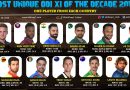 The Most Unique ODI team of the decade 2010