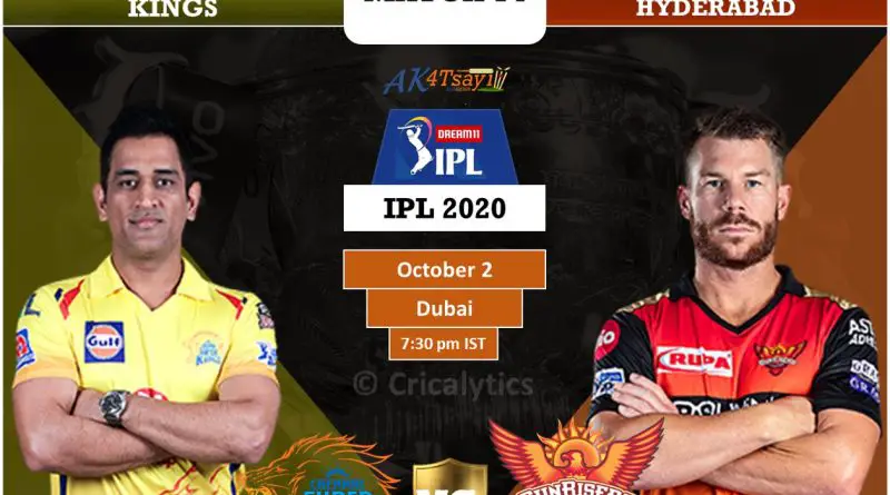 IPL 2020 Match 14 CSK vs SRH predicted 11, preview, and top key players