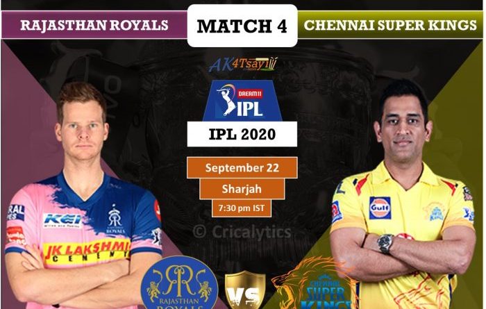 IPL 2020 UAE Match 4 RR vs CSK predicted 11 and preview