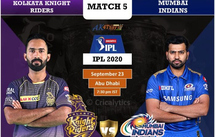 IPL 2020 UAE Match 5 KKR vs MI predicted 11 and preview