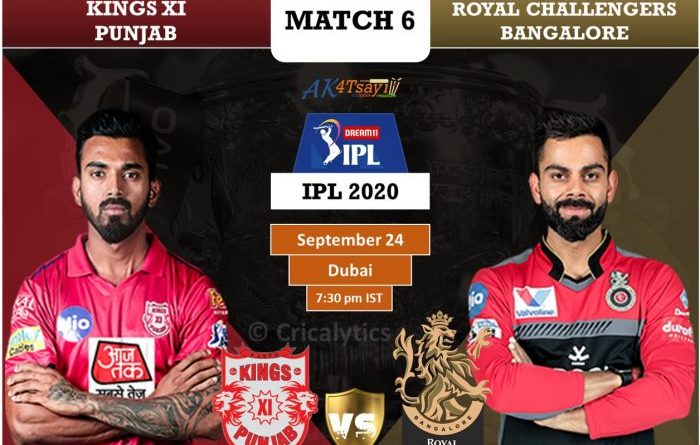 IPL 2020 UAE Match 6 KXIP vs RCB predicted 11 and preview