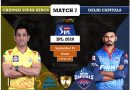 IPL 2020 UAE Match 7 DC vs CSK predicted 11 and preview