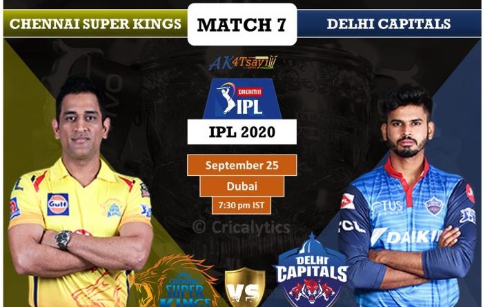 IPL 2020 UAE Match 7 DC vs CSK predicted 11 and preview