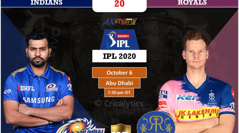 IPL 2020 UAE Match 20 MI vs RR predicted 11, preview, and key players