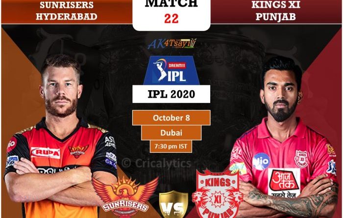 IPL 2020 UAE Match 22 SRH vs KXIP predicted 11, preview, and key players prediction