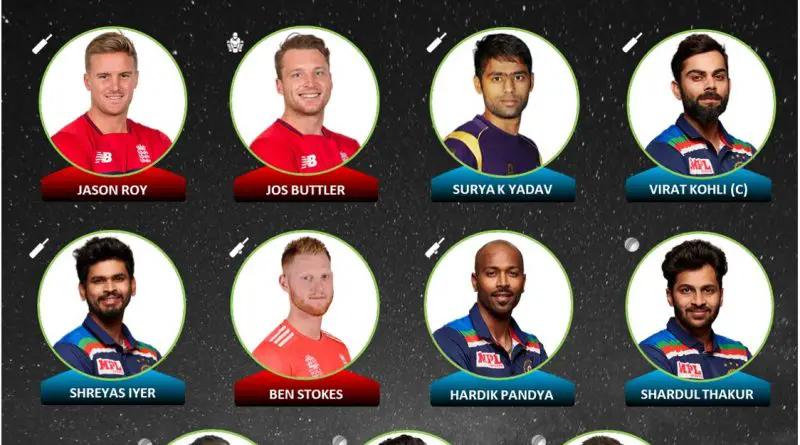 India vs England 2021 combined best 11 of the t20i series