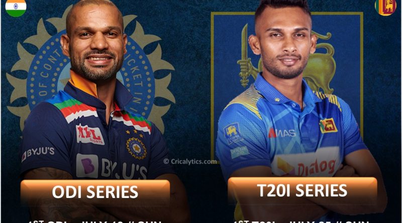 India vs sri lanka tour 2021 revised schedule