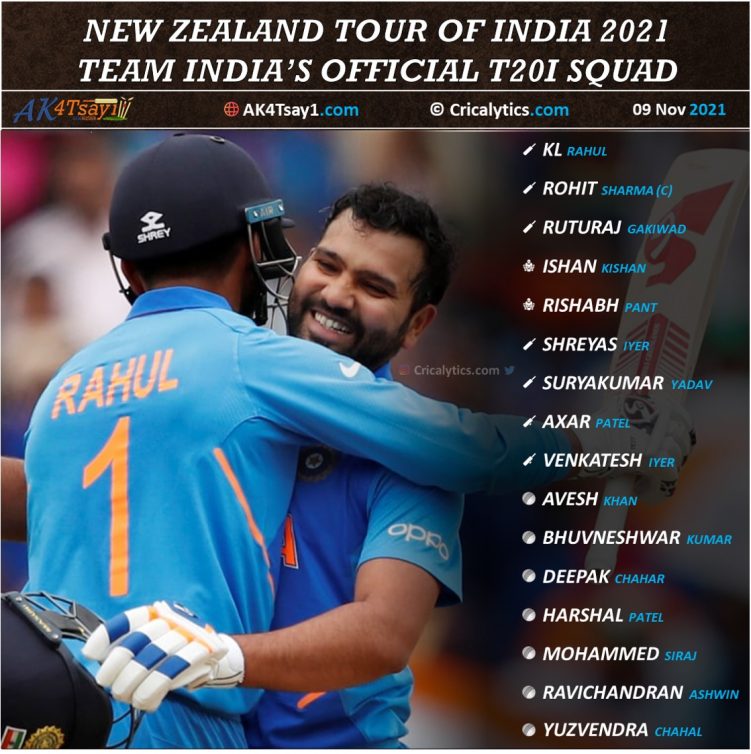 Schedule ind vs nz India v