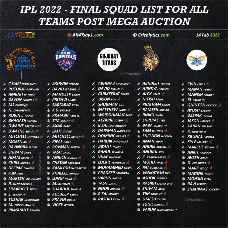 2022 auction ipl mega IPL Mega