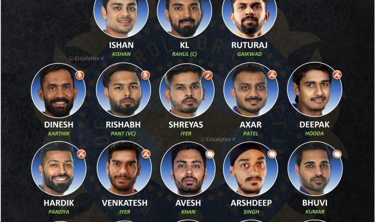 team india vs south africa sa 2022 official t20 series squad