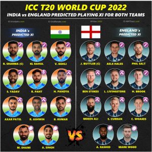 india vs england t20 world cup 2022 sf 2 playing 11