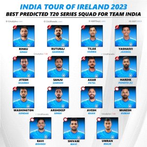 india vs ireland 2023 confirmed t20 series squad for team india