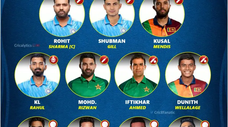 asia cup 2023 combined best team of the tournament