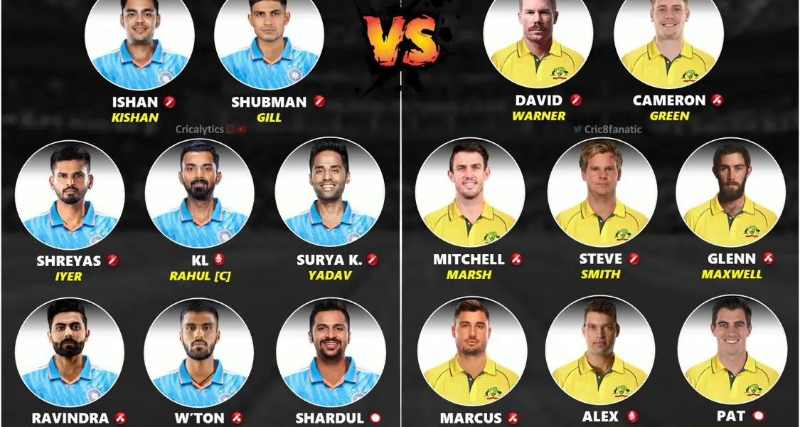 india vs australia 2023 best playing 11 for 1st odi