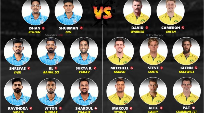 india vs australia 2023 best playing 11 for 1st odi