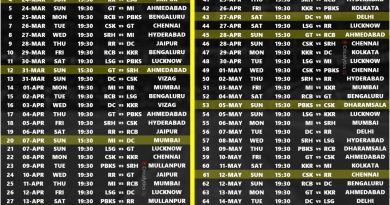 IPL 2024 Consolidated Final Schedule Announced - Download pdf