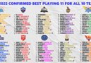 IPL 2025 Confirmed Best Playing 11 for All 10 Teams After Injuries